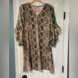 Calvin Klein Size 2 Dress - Snakeskin Print